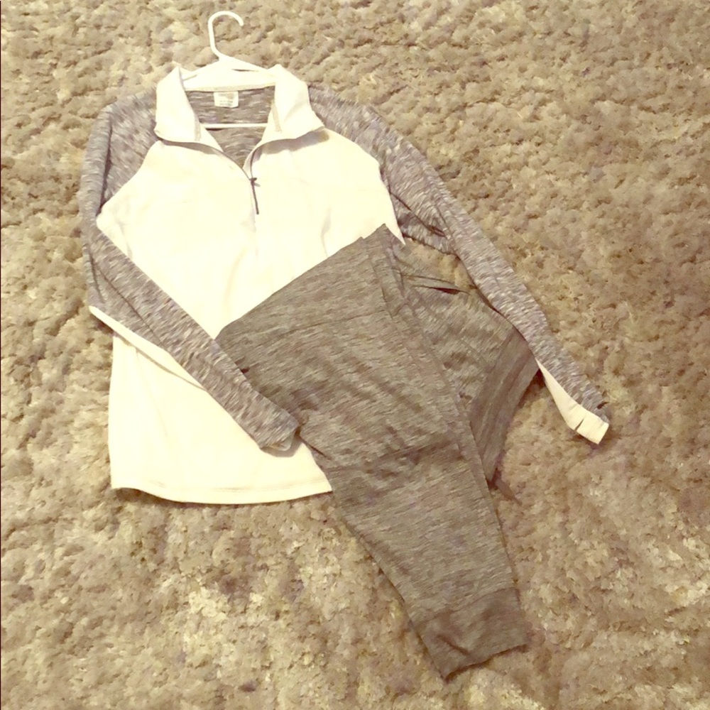Grey Danskin Active Set Jacket & Jogger Included